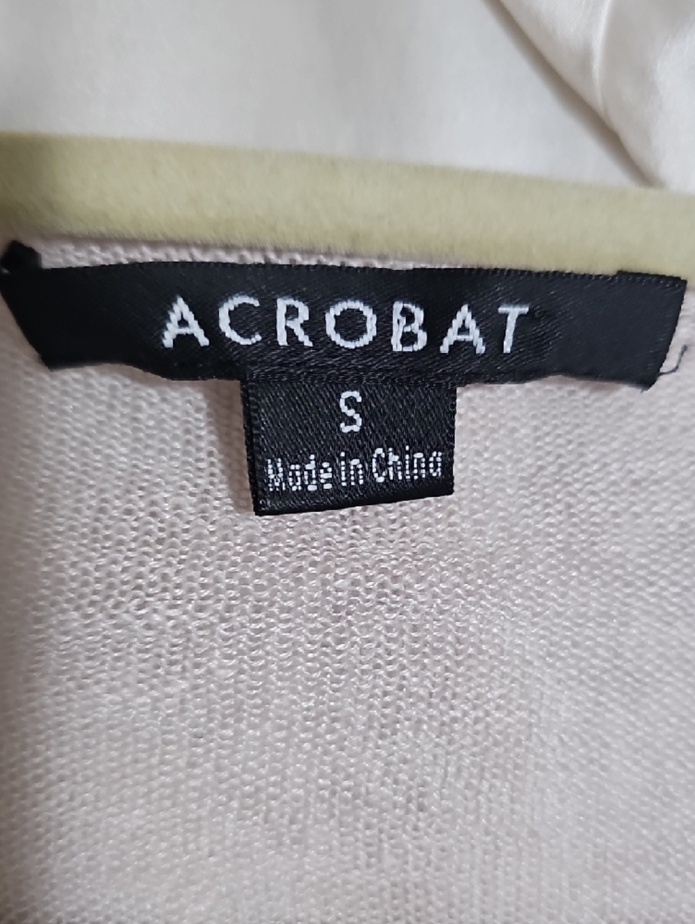Acrobat Pale Blush Open-Front Drape Cardigan - Picture 5 of 5